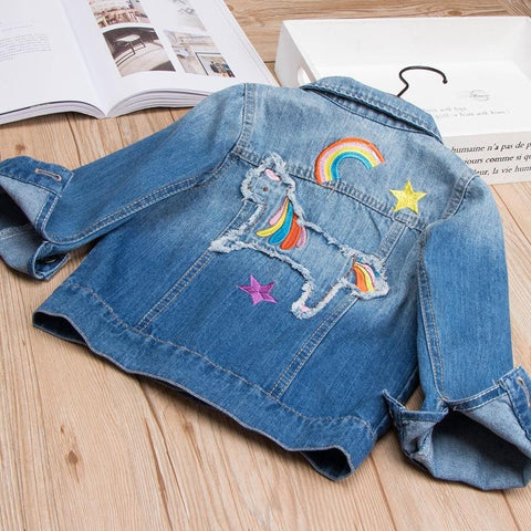 Baby Girls Denim Coats Kids Jackets-TB00993-Veeddydropshipping