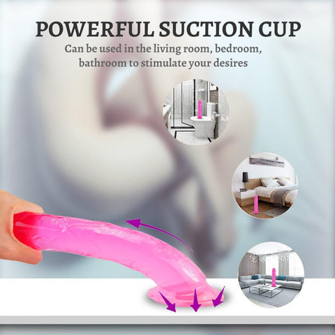 Realistic Dildo With Suction Cup Huge Jelly Sex Toys for Woman Men -BH01195-Veeddydropshipping