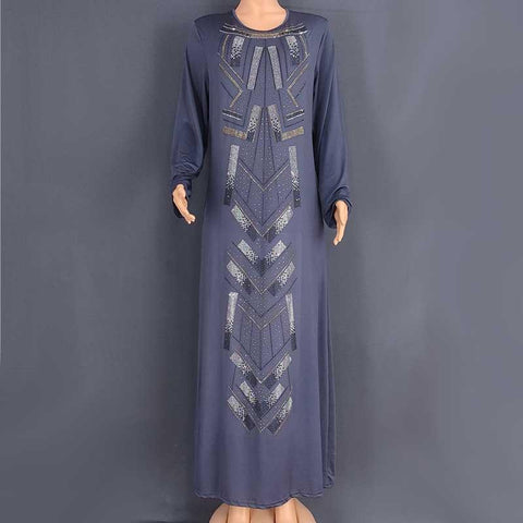 African Long Sleeve Long Dress Maxi Dress-Veeddydropshipping