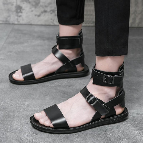 Leather Casual Shoes Breathable Beach Sandals Outdoor-BS01489-Veeddydropshipping