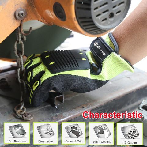 Protective Work Gloves  with Oil-proof Nitrile Dipped -CO00684-Veeddydropshipping