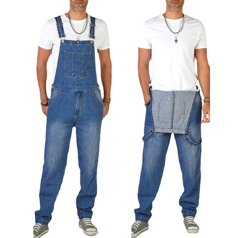 Pants Washed Full Length Jeans Jumpsuits Hip Hop Straight-MF00468-Veeddydropshipping
