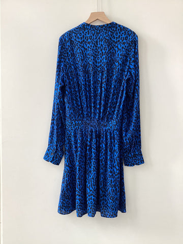 Women Leopard Print Tops Rayon Material Skirts-WF00427-Veeddydropshipping