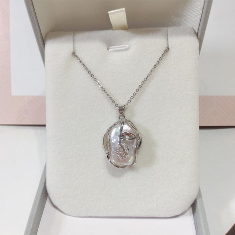Big Baroque Pearl Jewelry Sets 18K Gold Necklace Earrings  -JW00147-Veeddydropshipping
