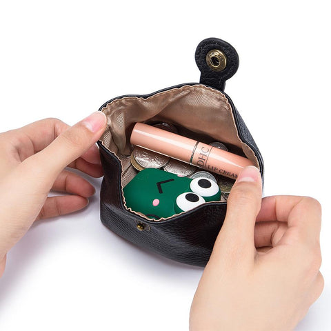 Leather Coin Purses Female Small Cowhide Wallets Lady Coin-BS00659-Veeddydropshipping