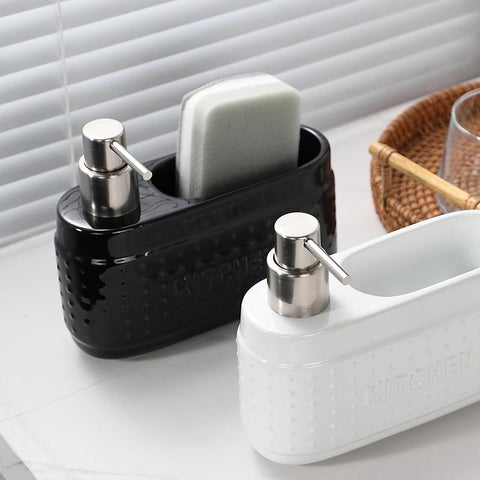 Dish Soap Dispenser with Sponge Holder-HA01024-Veeddydropshipping