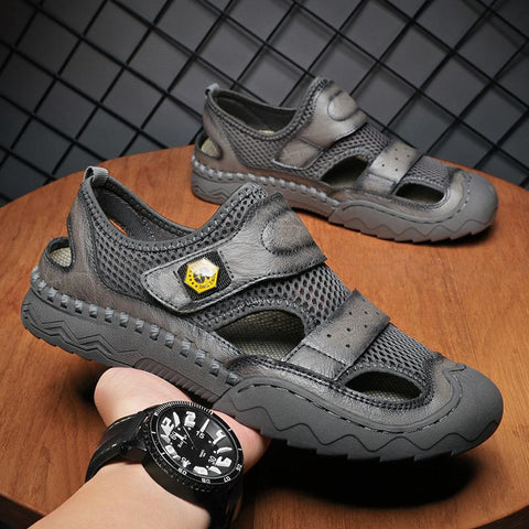 Sandals Lightweight Non-slip Driving Flats Moccasin-BS01453-Veeddydropshipping