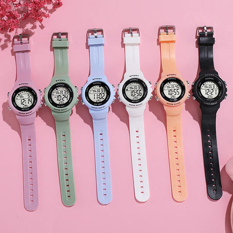 Fashion Sports Digital  Silicone Strap Electronic Watches Waterproof -JW01146-Veeddydropshipping