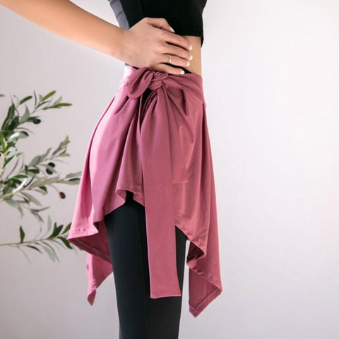 Women Tennis Self-Tie Athletic Yoga Skirt Long Strap-WF00402-Veeddydropshipping
