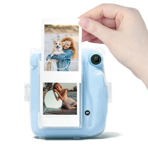 For Fujifilm Instax Mini 11 Transparent Camera Case Protective Carry Bag Case-CE00077-Veeddydropshipping