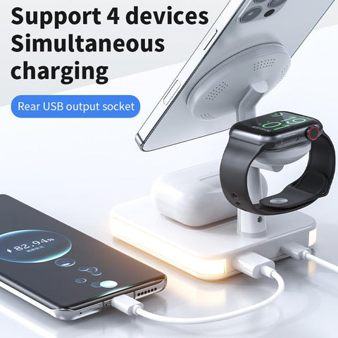 30W 3 in 1 Magnetic Wireless Charger Stand For Macsafe-PA01072-Veeddydropshipping