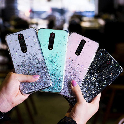 Bling Glitter Case for Huawei P20 Lite P30 Silicon Crystal Sequins Soft Cover-PA00266-Veeddydropshipping