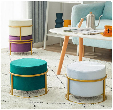 Nordic Luxury Living Room Stool-HA01697-Veeddydropshipping