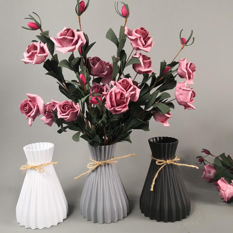 Flower Vase Decoration Home Plastic Vase-HA01813-Veeddydropshipping