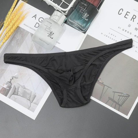 Waist Men Briefs Translucent Bikini Skinny Breathable Underpants-MF01691-Veeddydropshipping
