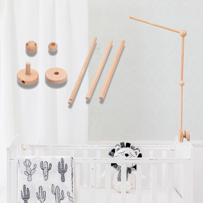 Assembly Bed Bell Mobile Rattles Bracket SetInfant Crib Mobile Wooden Bed-TB00487-Veeddydropshipping