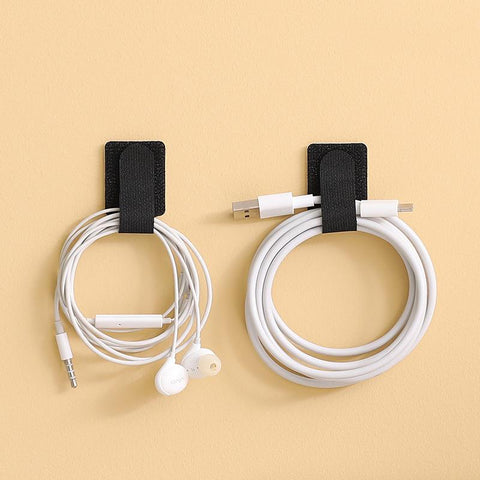 Self-adhesive Charging Data Cord Winder Wired Earphone Line Nylon Organizer Cable Ties Tidy-PA00885-Veeddydropshipping