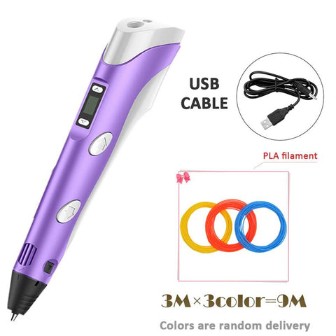 3D Drawing Printing Pencil with LCD Screen-CO01281-Veeddydropshipping