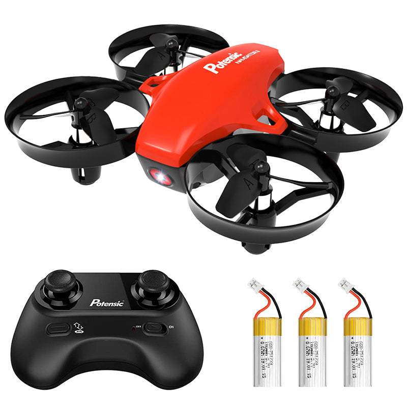 Potensic A20 Red RC Mini Drone Easy to Fly Helicopter RC Quadcopter for Kids-TB01412-Veeddydropshipping