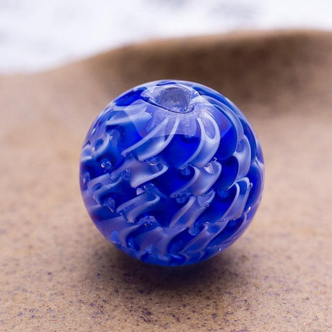Round Ball Shape Helix Glass Loose Crafts Beads For DIY -JW01480-Veeddydropshipping