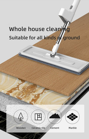 Hands Free Squeeze Mop Floor Flat-HA01083-Veeddydropshipping