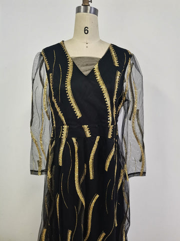 Plus Size Women Dress Sequin Clothing-WF01502-Veeddydropshipping