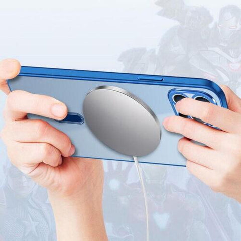 Case For iPhone 14 13 12 11 Pro Max XR XS X Shockproof Magnetic Silicone Cover-PA00107-Veeddydropshipping