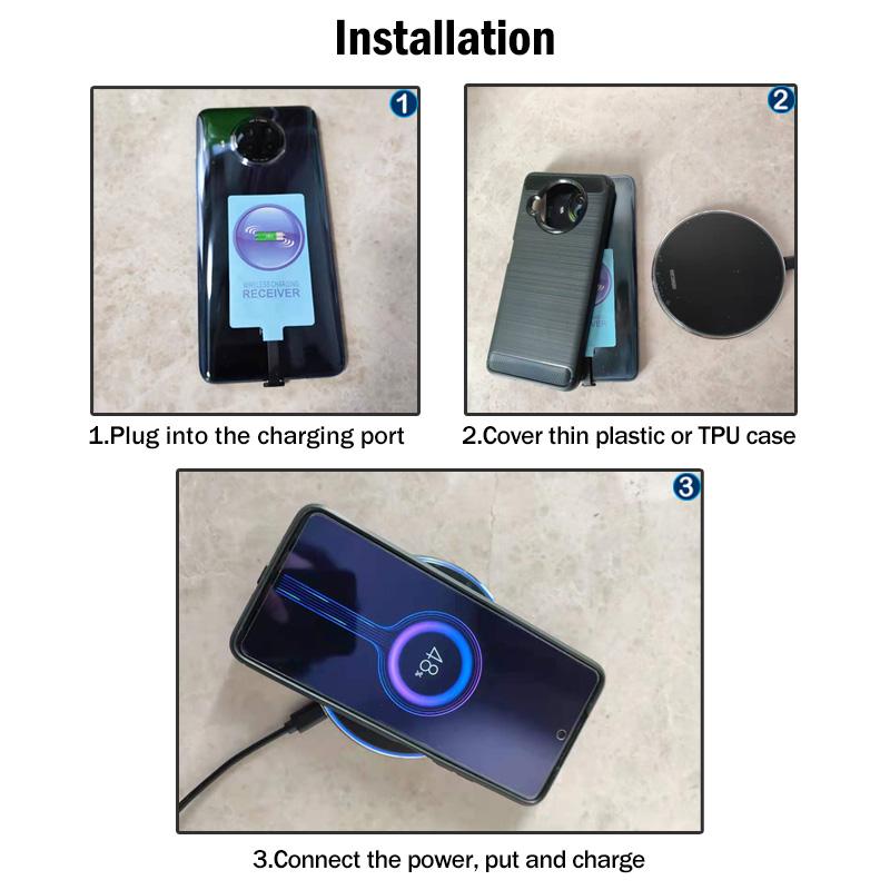 Wireless Charging Receiver +USB Type-C Adapter-Veeddydropshipping