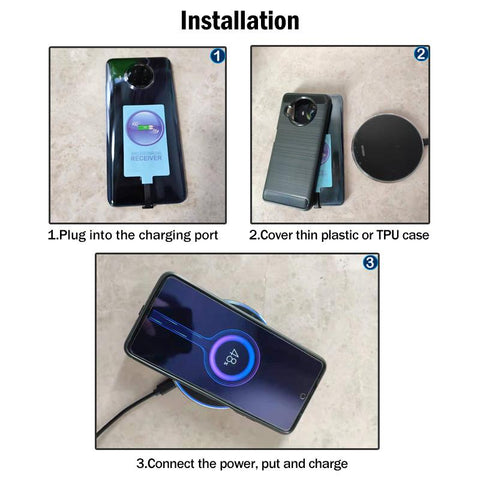 Wireless Charging Receiver +USB Type-C Adapter-Veeddydropshipping