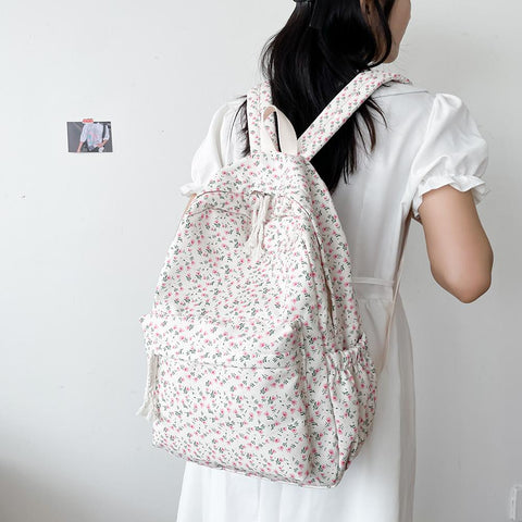 Backpack Women Travel Flower School Bag Preppy Bookbag-BS00023-Veeddydropshipping