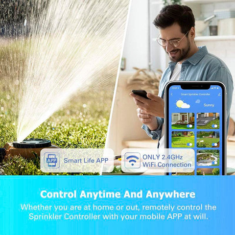 WiFi Smart Sprinkler Controller 8 Zone Garden Watering Timer Smart Watering-TI01033-Veeddydropshipping