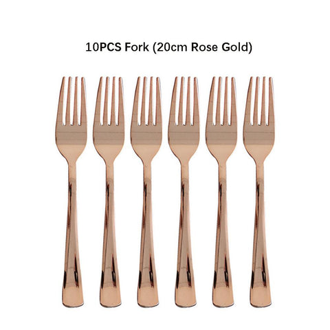 Forks Macaron Color Plastic Knifes Spoons-HA01864-Veeddydropshipping