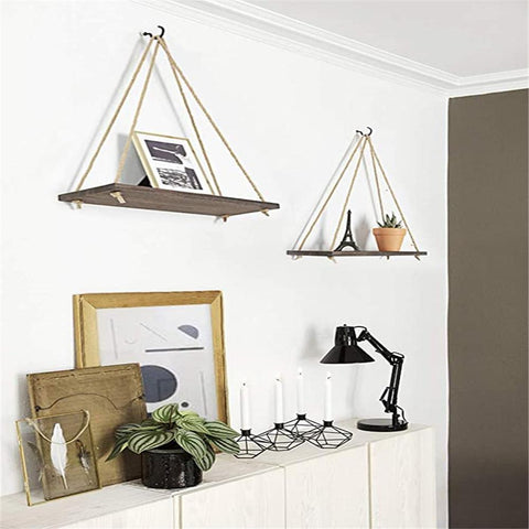 Premium Wood Swing Hanging Rope Wall-HA00232-Veeddydropshipping