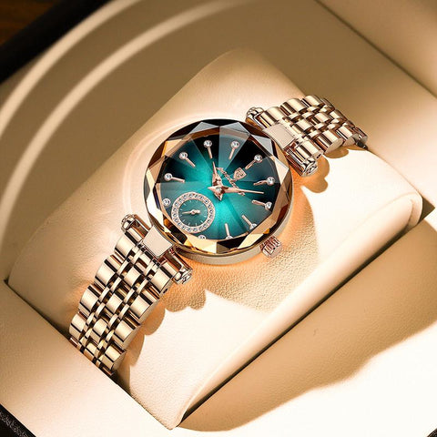 Luxury Crystal Stainless Steel Quartz Wristwatches Waterproof -JW00984-Veeddydropshipping