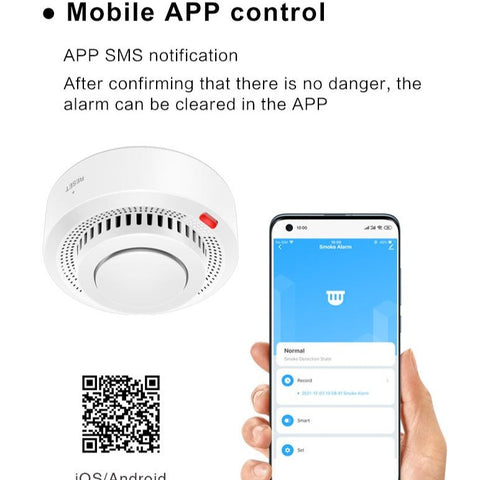 Smoke Detector Security Sound Alarm Sensor-CO00632-Veeddydropshipping