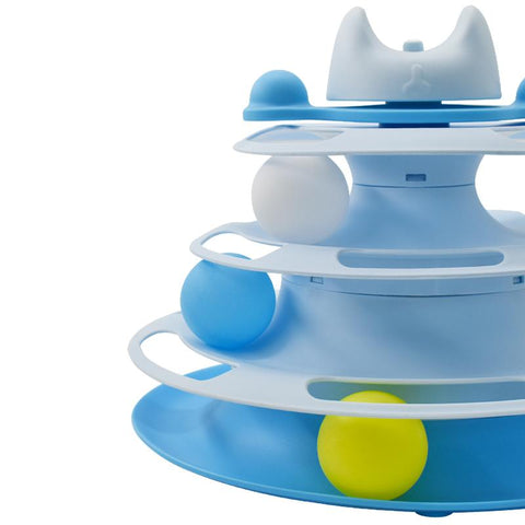 Rotatable Track Amusement Plate Cat Toy-HA01976-Veeddydropshipping
