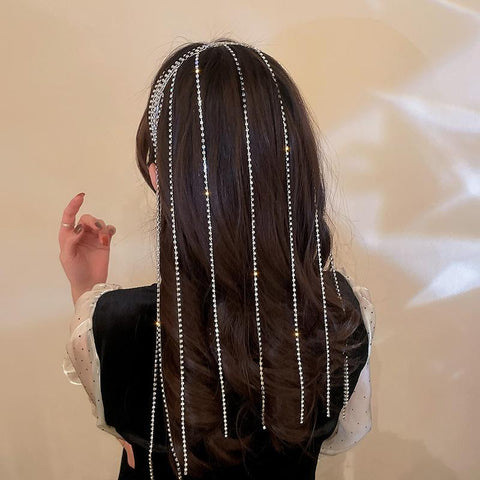Fashion Tassel Multilayer Hair Hoop Contracted Elegant -JW00471-Veeddydropshipping