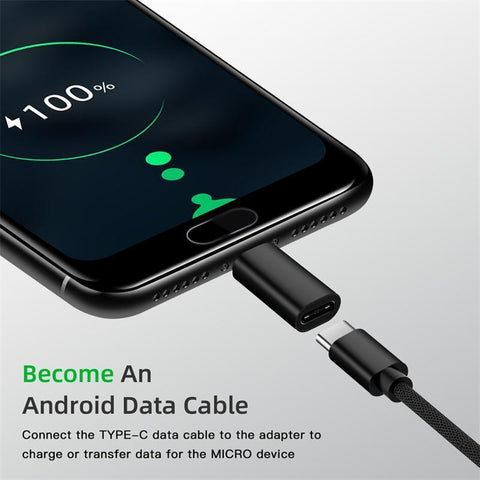 USB Type C Female To Micro USB Male Connector Charger Adapter-Veeddydropshipping