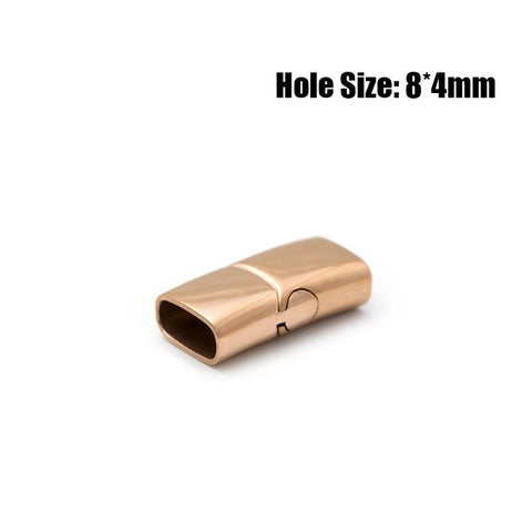 Stainless Steel Magnetic Clasps For Flat Leather Cord DIY Bracelet -JW01626-Veeddydropshipping