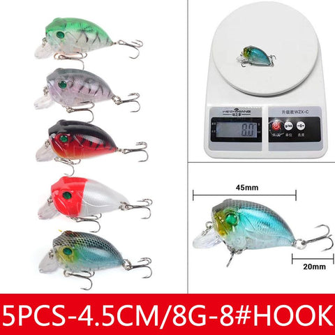 Minnow Hard Bait Kit Artificial Wobbler For Trolling Pike Crankbait Tackle Fishing -OS00315-Veeddydropshipping