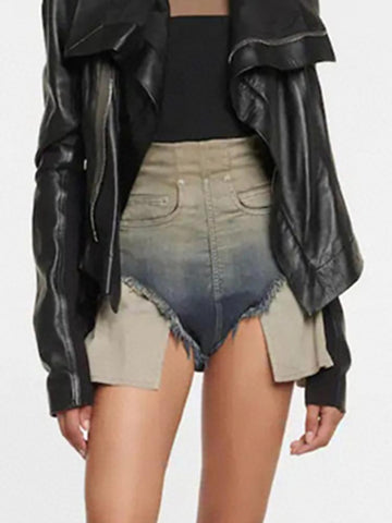 Fashion Women Denim ShortsHigh Waist-WF00542-Veeddydropshipping