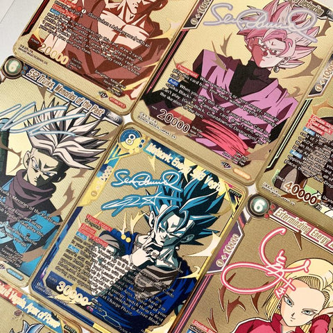 New Dragon Ball  Gold Card  Anime Super Saiyan Series Signature Metal Card-TB01604-Veeddydropshipping