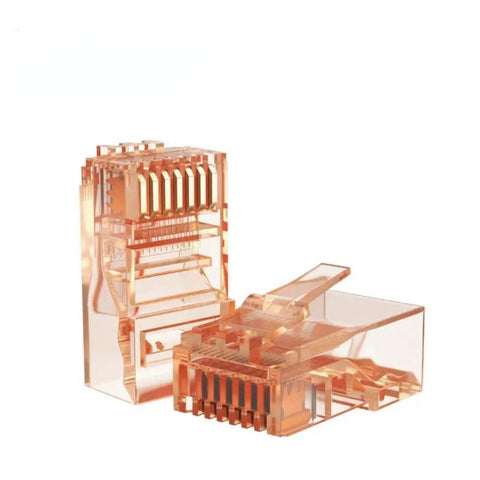 100PCS RJ45 Ethernet Cables Module Plug Network Connector RJ-45 Crystal Heads Cat5-CE00136-Veeddydropshipping