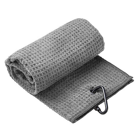 Golf Towel Waffle Pattern Cotton With Carabiner Cleaning Towels Microfiber Hook -OS00199-Veeddydropshipping