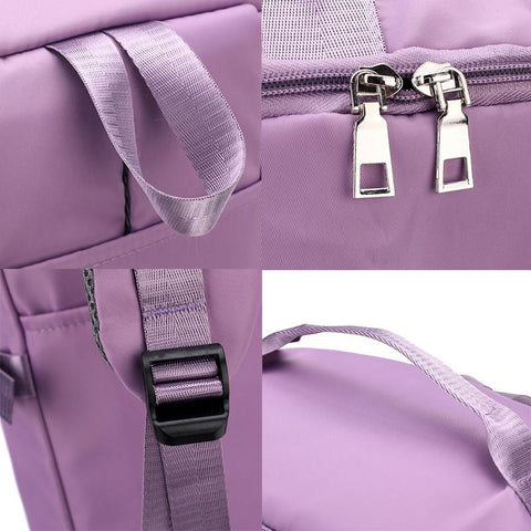 Shoulder Travel Backpack Lady Weekend Sports Yoga Luggage Zipper-BS00004-Veeddydropshipping