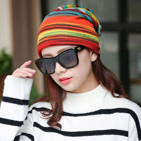 WomenThin Knitted Hats Skullies Beanies-Veeddydropshipping