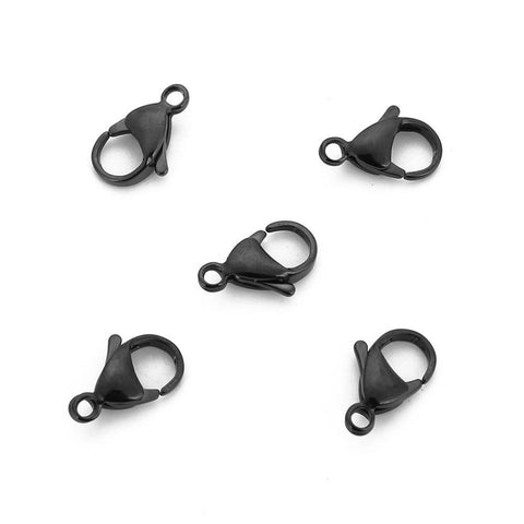 Stainless Steel Polished Tone Lobster Connector DIY Jewelry Findings-JW01601-Veeddydropshipping