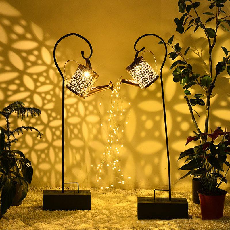 Watering Can Solar Lamp Hanging Kettle Lantern Light Waterproof Garden-TI00849-Veeddydropshipping
