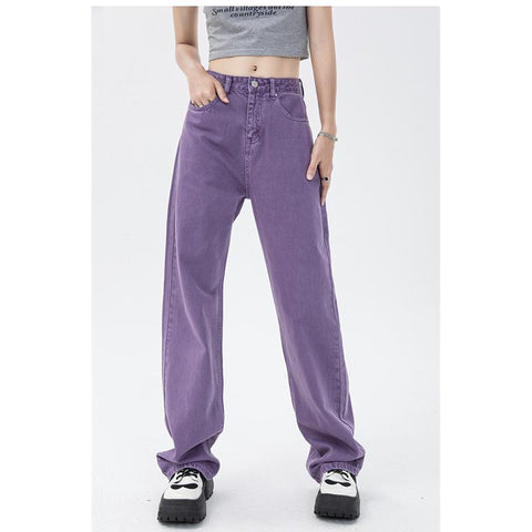 Vintage Women Jeans Vintage High Waist-WF00648-Veeddydropshipping