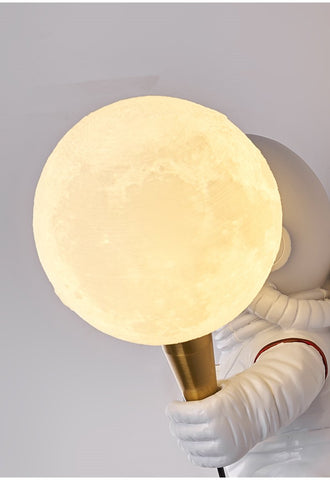 LED personality astronaut moon  wall lamp-TI00442-Veeddydropshipping